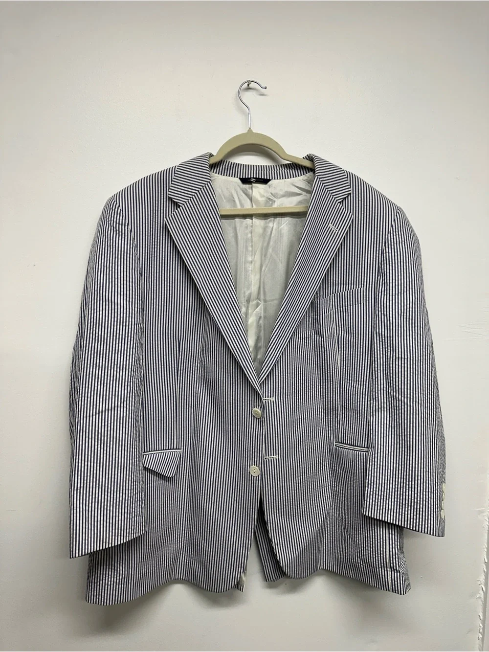 Brooks Brothers Classic Fit Cotton Seersucker 1818 Suit Coat